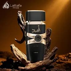 Perfume Árabe Asad Lattafa Preto Masculino Intenso e Oriental 100ml