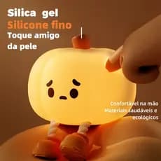 Luminária Noturna Abóbora Fofa Led Mesa Apoio Cel Decorativo