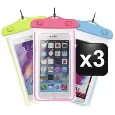 3 Capa De Celular À Prova D'água Capinhas Proteção Impermeável Chuva Mergulhos Aquáticas