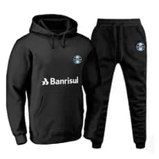 Conjunto Moletom Flanelada Futebool Time Gremio Varias E Modelo Cores Blusa+Calça Alta Qualidade