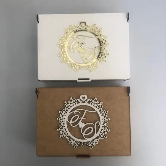 Caixas Personalizadas para Padrinhos e Lembrancinhas 20X13 CM - Elegância em MDF