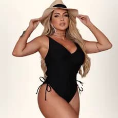 Maiô Feminino Ajustável na Lateral com Bojo Suplex Moda Praia e Piscina