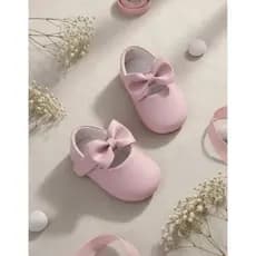 Sapatinho de Bebê Sapatilha De Bebe Laço Removível