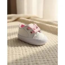 Tênis de bebê menina Detalhe Gliter  Sapatinho Bebe Batizado