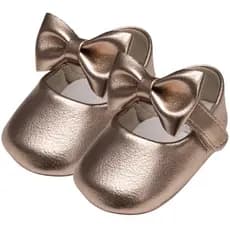 Sapatinho de bebe Sapatilha De Bebe Laço Removível