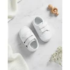 Tênis Infantil Branco com Listra Lateral Confortável para Bebê