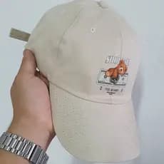 Boné Urso Retro Palha Basebol Ny New York Aba Curva Masculino e Feminino Regulagem Fitão
