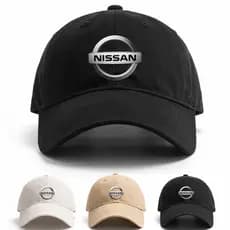 Boné Ajustável Nissan Logo Silver Carro Japones JDM Japonês Automotivo Casual Qualidade Masculino Feminino
