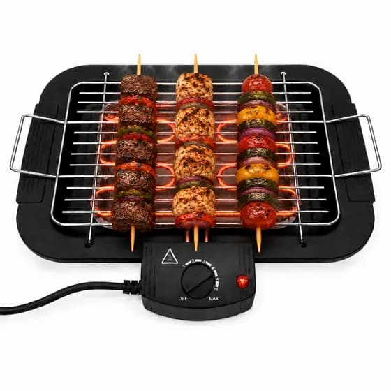 Churrasqueira Para Churrasco Elétrica Portátil Sem Fumaça Ideal para Apartamento 110V/220V