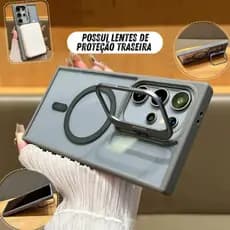 capa  Magnética Magsafe + Lentes de proteção suporte p/ Samsung S26 ULTRA S25Ultra  S26 25 S24 S23