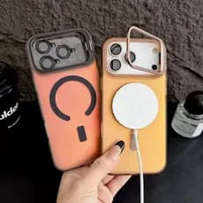 Capa holografica  Magnética cpm Suporte De Metal  Capinha Para IPhone 13 14 15 16 17  Pro Max Filme De Vidro Proteçao