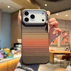 Capa case super leve Magnética De Fibra De Carbono para iPhone 13 a 17 pro /pro max  Air Capa