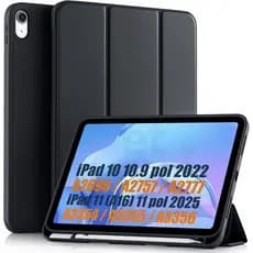 Capa Smart Magnetico Com Slot para Caneta p/ Ipad 10 10.9 10a geração 2022 e iPad 11 A16 2025 TPU
