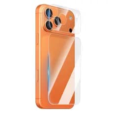 Película Premium 9D Cerâmica Traseira + Película De Câmera P/ iPhone 17, 17 Air, 17 Pro, 17 Pro Max