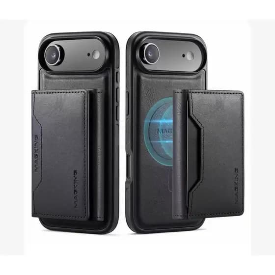 case  capa  carteira 2 em 1 para iphone 15/16/17 pro max   17 air luxo de couro