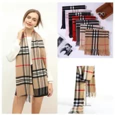 Cachecol Xadrez Feminino Lenço Pashmina Echarpe Masculino Unissex Para Frio Inverno