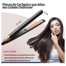 Prancha Para Cabelo em Cerâmica Profissional 5 Níveis de Temperatura 110v-220v Bivolt