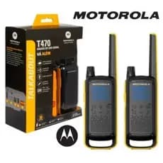 kit 2 Rádios Comunicadores Até 56km Talkabout Motorola T470 Walktalka