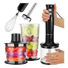 Mixer Vertical Turbo 4 em1 Moedor Processador de Alimentos em Inox New