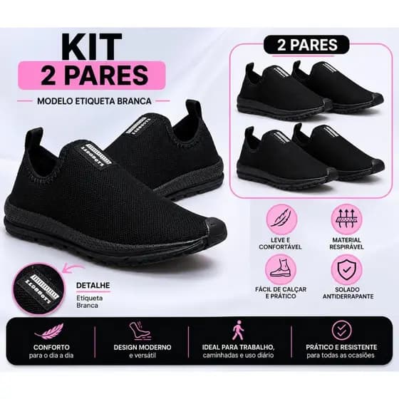 KIT 2 PARES Meia Feminino Original