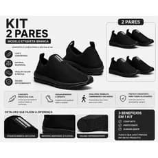KIT 2 PARES Masculino Meia Original Treino Caminhada