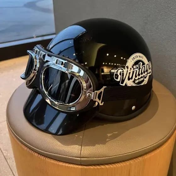 Vendas diretas da fábrica Harley Retro veículo elétrico capacete 3C motocicleta meio capacete Unisex verão protetor sola