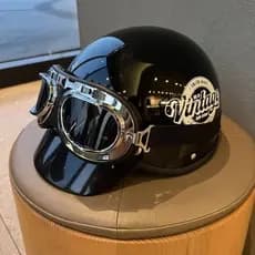 Vendas diretas da fábrica Harley Retro veículo elétrico capacete 3C motocicleta meio capacete Unisex verão protetor sola