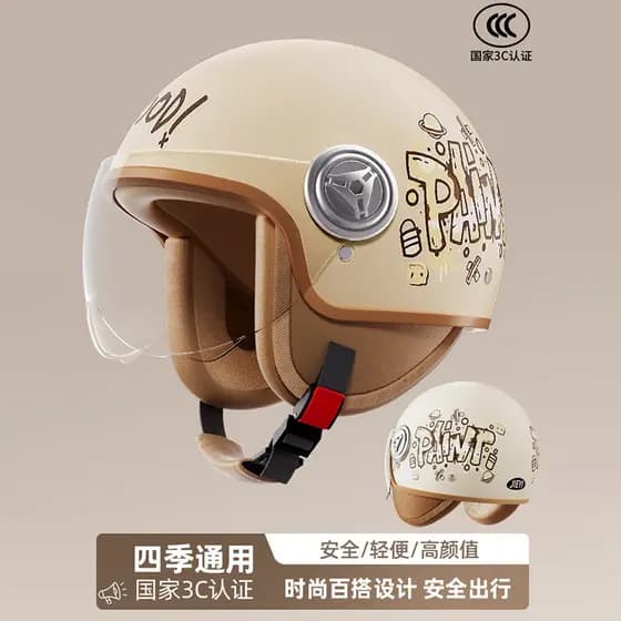 Novo padrão nacional inverno quente veículo elétrico capacete senhoras bateria motocicleta quatro estações Universal HD