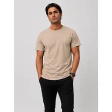 Camiseta Masculina Peruana Algodão Básica Lisa Premium