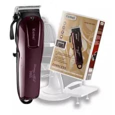 Máquina Kemei Km-2600-G-9W ou KM-2600-P-5W Máquina Cortar Cabelo Elétrico Potente Sem Fio 2000mah