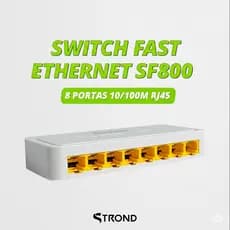 SWITCH STROND  8 PORTAS FAST ETHERNET SF800
