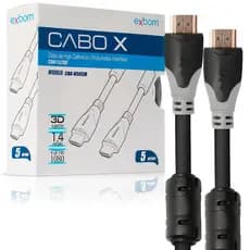 CABO HDMI 5M 1.4 SEM MALHA E COM FILTRO EXBOM CBX-H50SM