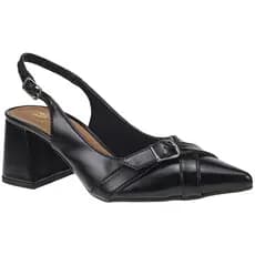 Scarpin Feminino Slingback Confortável com Fivela Salto Baixo Moda 18103
