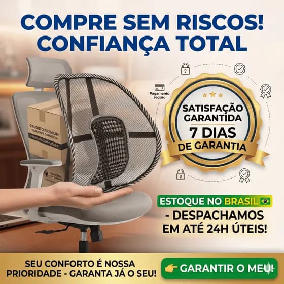 Encosto Lombar Corretor Postural Ortopédico