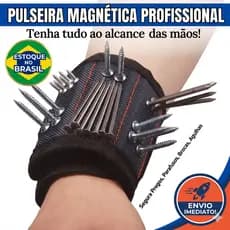 Pulseira Magnética Ima Segura Prego Parafuso Agulha Pratica