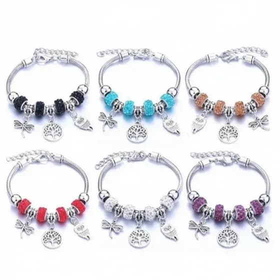 PULSEIRA ESTILO DE BERLOQUES COM PEDRAS DE ZIRCONIA MODELO
