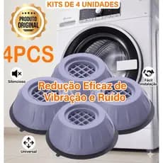 4 Pé Lava E Seca Secadora Geladeira Anti Vibração Fogão Máquina Lavar Frontal Nivelador 4 Peças