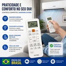 Controle Universal Ar Condicionado 1000 em 1 Com Tela LCD Compativél com Samsung Para Diversas Marcas