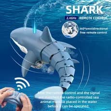 Tubarão Spray Água Baleia Elétrica Crianças Brinquedo De Controle R Banheira Piscina Simulação Submarino Peixe e Jacare