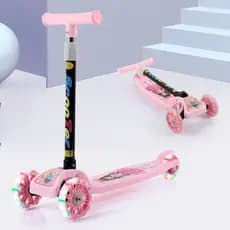 Patinete Infantil 3 Rodas De Led Dobrável Scooter Crianças--1715