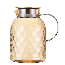 Jarra Diamond 1,8l Borossilicato Tampa inox Ambar Presente Casamento