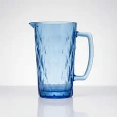 Jarra de Vidro Luxo com Cabo e Bico Stella 1,2 Litros Azul Agua Sucos Refrigerantes Festa