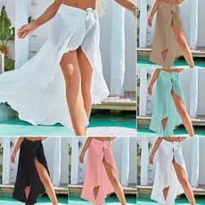 Saida de Praia Com Babado Moda Praia Verão Promoção Saida de Praia Pareo