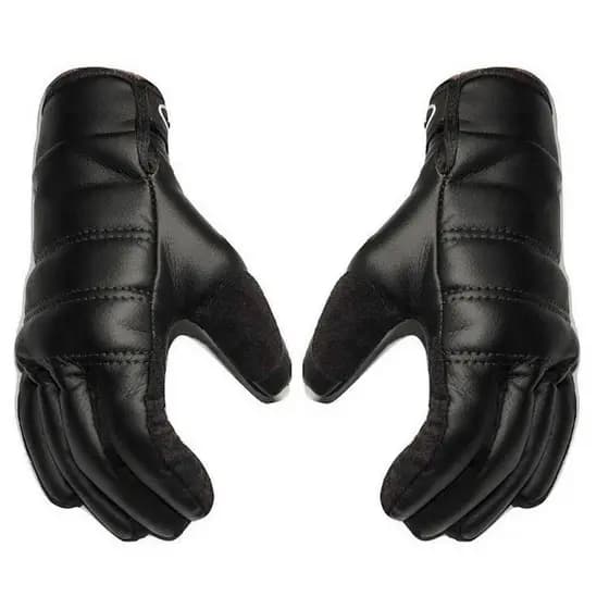 Luvas Retrô de Couro para Motocicleta / Luvas Impermeáveis para Moto/Fecho Zíper