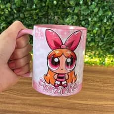 caneca 325ml pecaneca 325ml personalizada lindinha florzinha docinho três 3 super poderosas com nomersonalizada lindinha