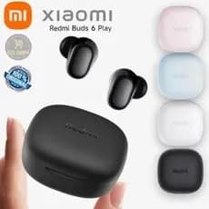 Fone de Ouvido Redmi Buds 6 Play Bluetooth Bateria 57MAh 5.4 Resistência IPX4 Tipo C Rosa