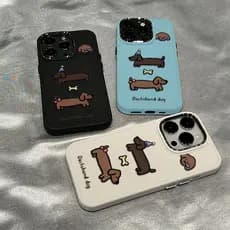 Capa Anti-Impacto De Silicone Cachorro Para iPhone 13 11 12 14 15 16 Pro MAX X XR XS Plus