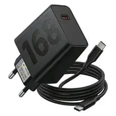 Carregador Turbo 168W Fonte e Cabo Tipo C 6A Carga Ultra Rápida Compatível Com Motorola