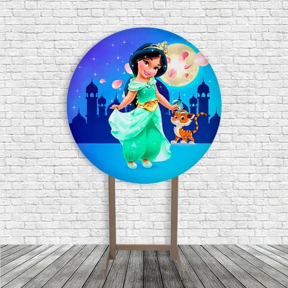 Capas Painel Painel De Mesa 50x50 Princesa Jasmine