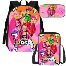 Itens Escolares Mochila Lancheira Estojo Emilly Vick Dos Rosa
